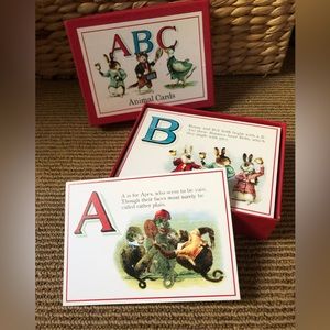 NEW IN BOX Cavallini ABC Animal Cards